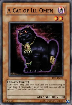 A Cat Of Ill Omen - DR1-EN018 - LP - YuGiOh - Image 1