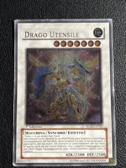 1x Power Tool Dragon RGBT-EN042 IT042 Ultimate Rare 1st HP Italian Yugioh - Image 1