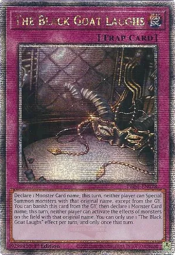 Yugioh! The Black Goat Laughs - PHNI-EN078 - Quarter Century Secret Rare - 1st E - Image 1