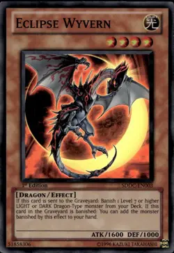 Eclipse Wyvern 1st Ed Super SDDC-EN003 Yu-Gi-Oh! - Image 1
