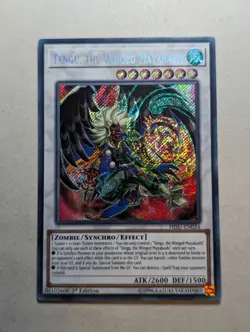 YuGiOh Tengu, the Winged Mayakashi Secret Rare 1st Edition HISU-EN034 VLP - Image 1