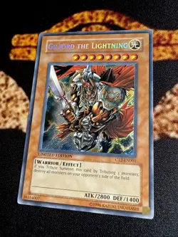 YUGIOH • GILFORD THE LIGHTNING • SECRET RARE • CT2-EN001 • LIMITED EDITION • NM - Image 3
