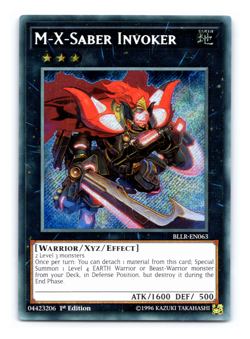 M-X-Saber Invoker - BLLR-EN063 - Secret Rare - 1st Edition - Yugioh - Image 1