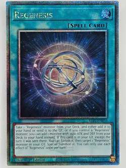 Yu Gi Oh - ALIN-EN059 Regenesis - Quarter Century Secret Rare - Image 1