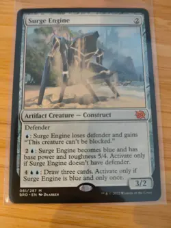 MTG Surge Engine 081 The Brothers' War M/NM Free UK P&P - Image 1