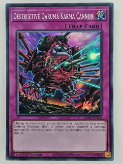 Yu Gi Oh - RA04-EN103 Destructive Daruma Karma Cannon - Super Rare - Image 1
