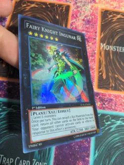 Yu-Gi-Oh! Fairy Knight Ingunar LVAL-EN055 1st Edition Super Rare NM - Image 2