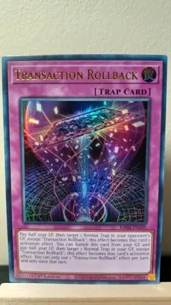 Transaction Rollback 1st Edition [NM] - Yu-Gi-Oh! RA04 [Ultra Rare] - Image 1