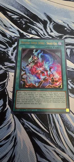 Original Sinful Spoils - Snake-Eye AGOV-EN057 Age of Overlord 1st Edition LP - Image 1