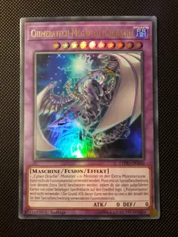 Yu-Gi-Oh! Chimeratech-Megaflottendrache, LEDD-DEB00, UR, 1. Auflage, Deutsch, NM - Image 1