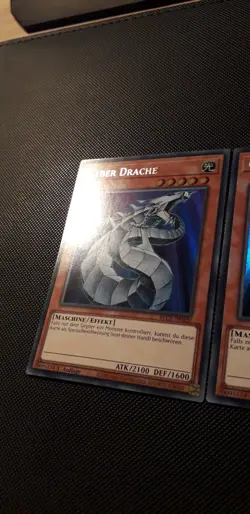 Yu-Gi-Oh! 3x Cyber Drache, BLC1-DE020, Silver Ultra Rare, 1. A., Deutsch, NM-EX - Image 2