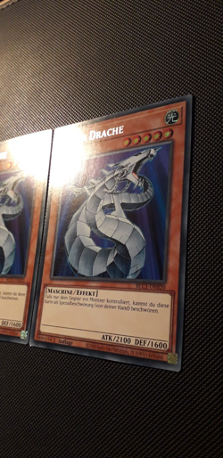 Yu-Gi-Oh! 3x Cyber Drache, BLC1-DE020, Silver Ultra Rare, 1. A., Deutsch, NM-EX - Image 4