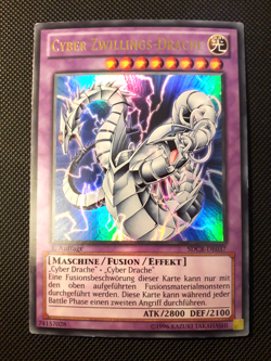 Yu-Gi-Oh! Cyber Zwillings-Drache, SDCR-DE037, Ultra Rare, 1. Auflage, Excellent - Image 1
