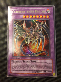 Yu-Gi-Oh! Cyberfinsternis Drache, CDIP-DE035, Ultra Rare, 1. A., Played - Image 1