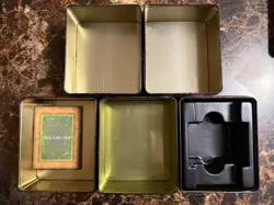 YUGIOH LOT OF 5 VINTAGE EMPTY COLLECTOR'S TINS-BLUE EYES YUGI DARK MAGICIAN - Image 3