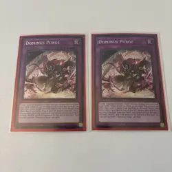 Yu-Gi-Oh! Dominus Purge 2X Secret Rare 1st Edition Near Mint Condition - Image 1