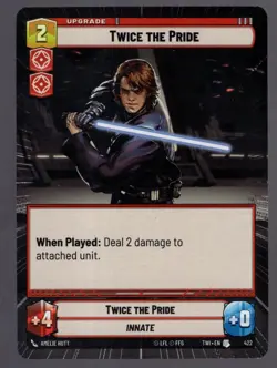 Star Wars Unlimited TotR Hyperspace Card TWI422 Twice the Pride - Image 1
