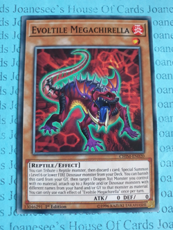 CHIM-EN020 Evoltile Megachirella Yu-Gi-Oh Card 1st Edition New - Image 1