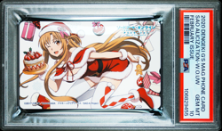PSA 10 Sword Art Online Asuna Dengeki Magazine Phone Card SAO 2020 Japanese - Image 1