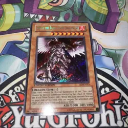 Yu-Gi-Oh Horus The Black Flame Dragon LV8 EEN-ENSE1 Secret Rare Card Limited Ed - Image 1
