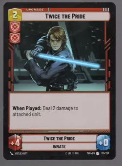 Star Wars Unlimited TotR Foil Card TWI155 Twice the Pride - Image 1