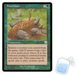 FOOD CHAIN Mercadian Masques MMQ Magic MTG MINT CARD - Image 1