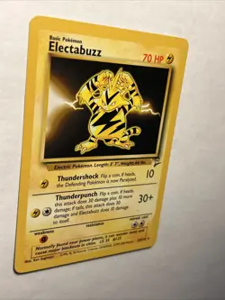 2000 Pokemon TCG Electabuzz 24/130 Base Set 2 Non Holo Rare Card Vintage WOTC LP - Image 4