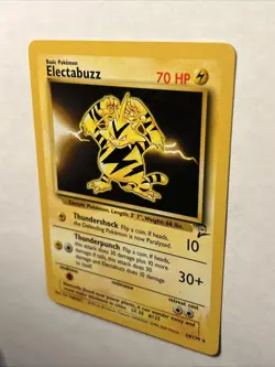 2000 Pokemon TCG Electabuzz 24/130 Base Set 2 Non Holo Rare Card Vintage WOTC LP - Image 5