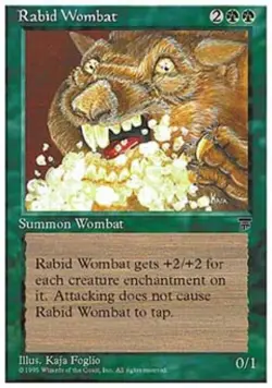 Rabid Wombat - Light Play MTG Chronicles - Image 1