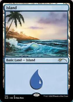 MTG Island (102) (Bob Ross) Secret Lair Drop Regular M/NM - Image 1