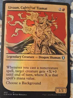 Livaan, Cultist of Tiamat FOIL (402) Showcase Battle for Baldur's Gate MTG Magic - Image 1