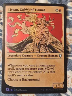 Livaan, Cultist of Tiamat FOIL (402) Showcase Battle for Baldur's Gate MTG Magic - Image 3