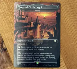 Tower of Cirith Ungol, R 0519, NM Foil, Hildebrandt Art, MTG LotR Commander - Image 1