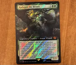 Radagast the Brown, M 0776, NM Surge Foil, MTG LotR Lord Rings, Wizard, Istari - Image 1