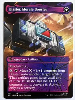 1x Shattered Glass Blaster, Combat DJ Transformers MTG Magic Gathering - Image 2