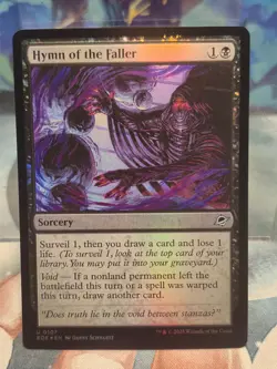 FOIL U 0107 Hymn of the Faller Uncommon Edge of Eternities MTG Card Black - Image 1