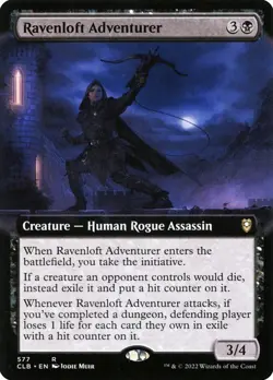 Ravenloft Adventurer EXTENDED - 577 - Rare - Commander Legends CLB MTG - Image 1