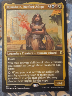 Dynaheir, Invoker Adept FOIL (532) Etched Battle for Baldur's Gate CLB MTG Magic - Image 1