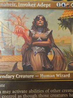 Dynaheir, Invoker Adept FOIL (532) Etched Battle for Baldur's Gate CLB MTG Magic - Image 2