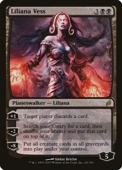 MTG Liliana Vess Lorwyn Japanese Lightly Played Foil - Image 3