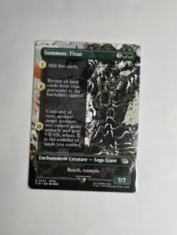 Summon: Titan 0373 Rare Borderless Non-Foil Final Fantasy MTG - Image 1