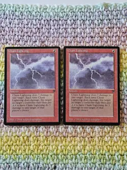 Chain Lightning Legends Regular MTG (×2) LP Condition - Image 1
