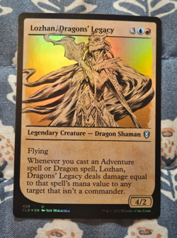Lozhan Dragons Legacy Showcase FOIL CMDR Legends Baldurs Gate MTG Magic - Image 1