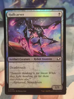 FOIL C 0105 Hullcarver Common Edge of Eternities MTG Card Creature Black - Image 1