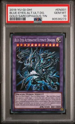 YuGiOh Blue-Eyes Alternative Ultimate Dragon TN19-EN001 Secret Rare LE PSA 10 - Image 1