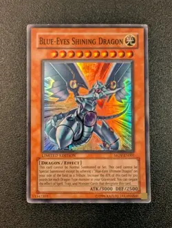 Blue-Eyes Shining Dragon MOV-EN001 Super Rare Limited Edition MP - Image 1