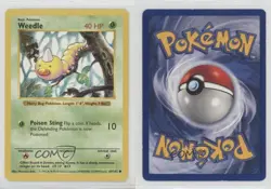 Weedle Shadowless Pokemon Base Set #69 1999 2p6 - Image 3