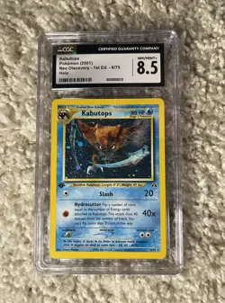 Kabutops CGC 8.5 Pokemon WOTC 2001 Neo Discovery 1st Ed #6 Partial Swirl POP 26! - Image 3