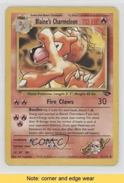 Blaine's Charmeleon Pokemon Gym Challenge #31 2000 READ 0c6 - Image 1
