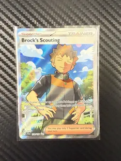 2025 Pokemon Brock's Scouting 179/159 Sv09: Journey Together Holo - Image 1